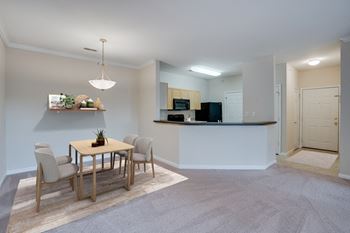 Separate dining room area